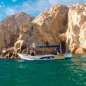  Glass Bottom Boat Water Taxi to the Arch l Tours and Activities in Cabo San Lucas