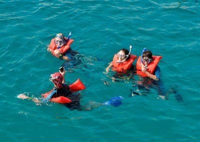 Snorkeling Tours Cabo San Lucas in a Double Deck Catamaran Cruise